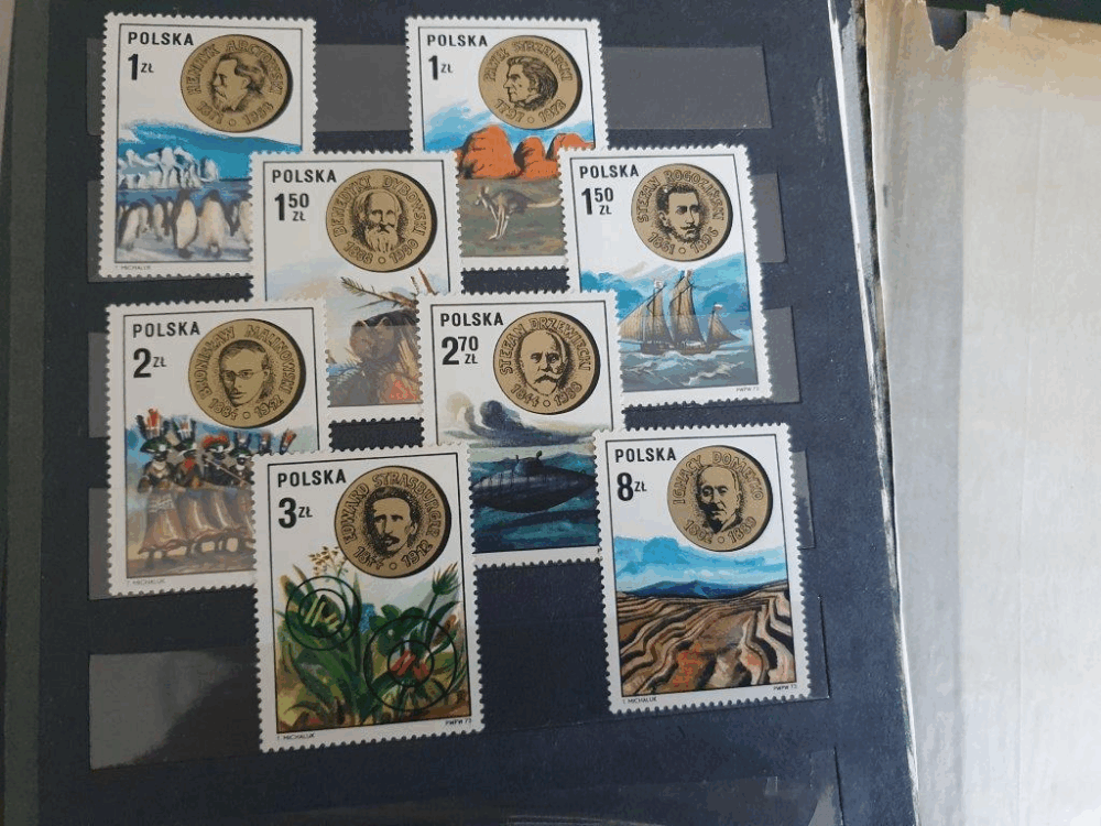 Znaczki pocztowe polskie, czyste, klaser nr 3