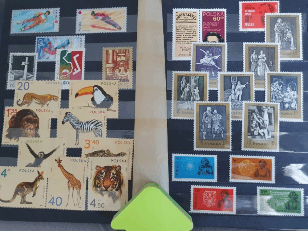 Znaczki pocztowe polskie, czyste, klaser nr 3