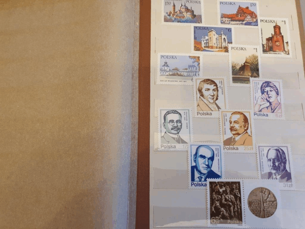 Znaczki pocztowe polskie czyste, klaser nr 5