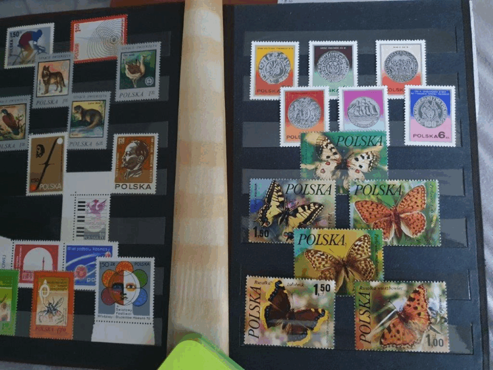 Znaczki pocztowe polskie, czyste, klaser nr 4