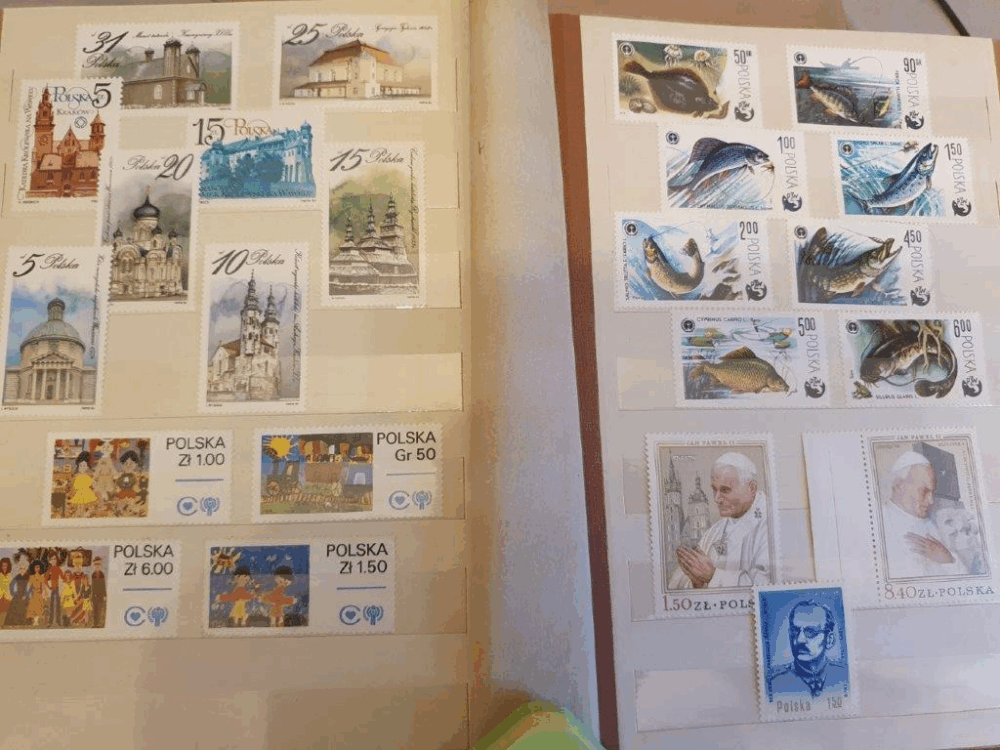 Znaczki pocztowe polskie czyste, klaser nr 5