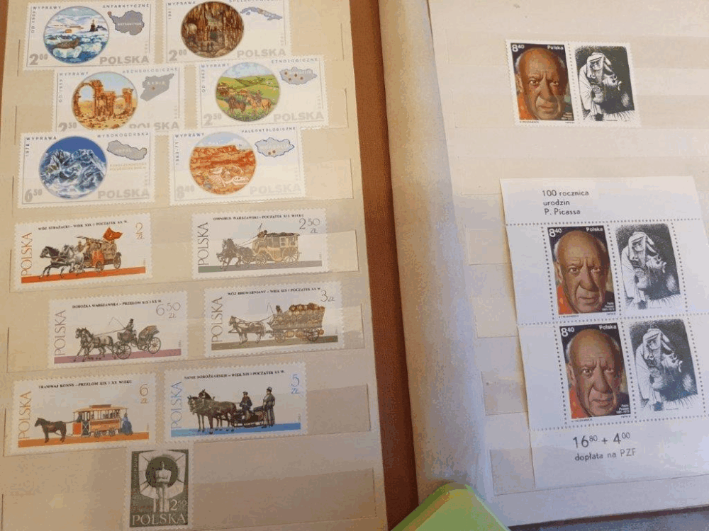 Znaczki pocztowe polskie czyste, klaser nr 5