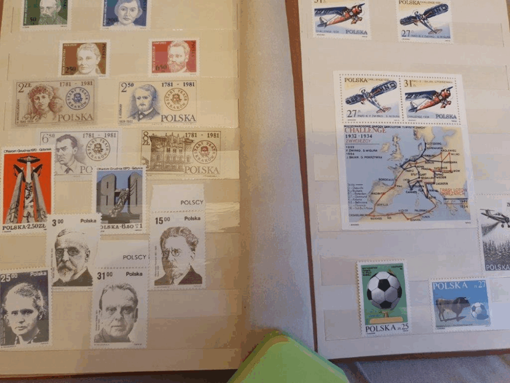Znaczki pocztowe polskie czyste, klaser nr 5