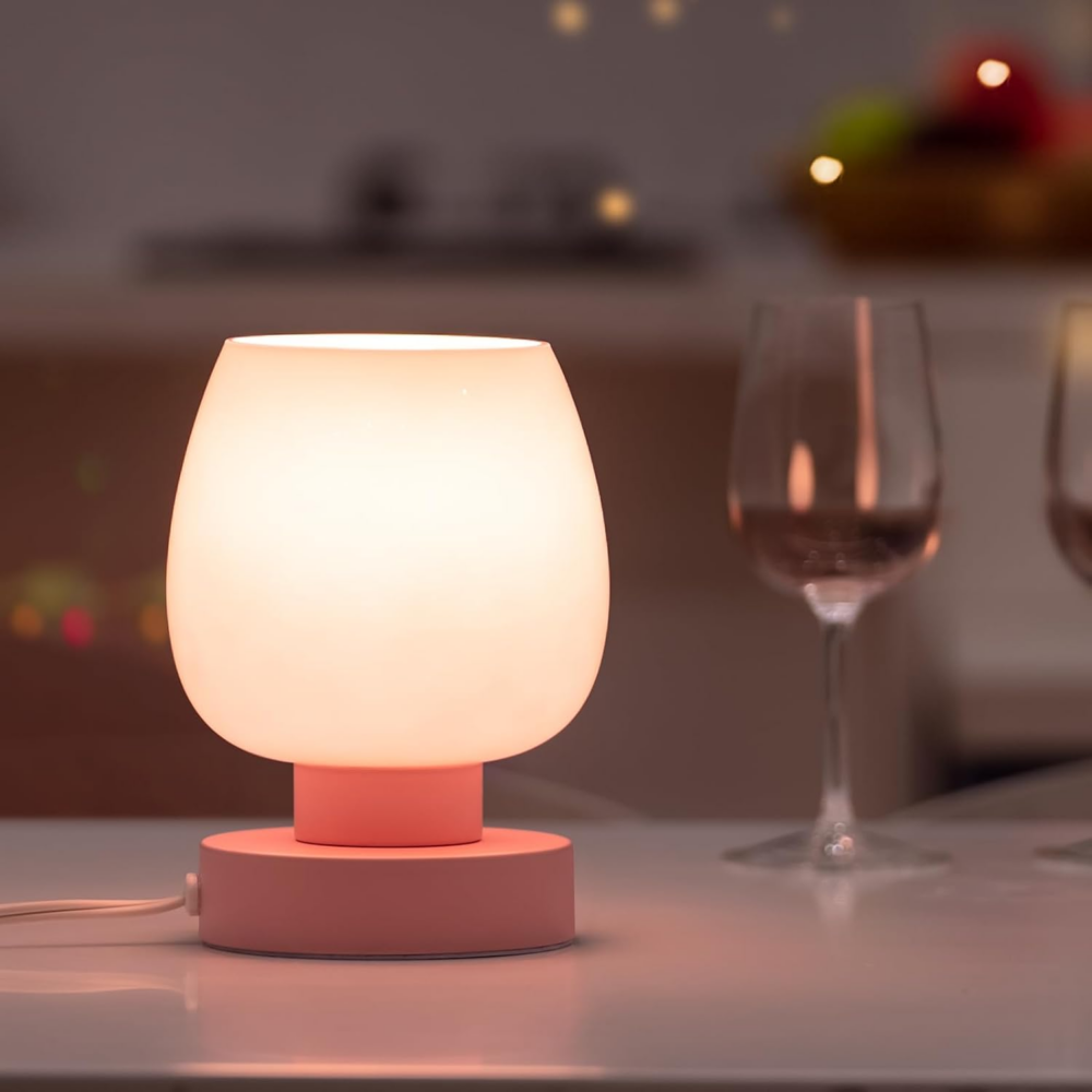 Lampka nocna ONEWISH Touch LED, różowa
