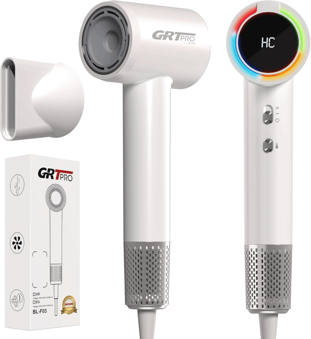 GRT PRO jonowa suszarka do włosów 2200W z dyfuzorem BL-F03
